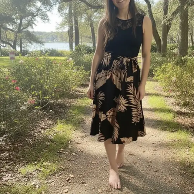 Example look: black and gold
